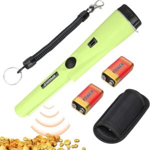 Metal Detector Pinpointing,Waterproof Pinpointer 360 Degree Search Gold&Treasure Finder with Belt Holster &LED Indicator& Buzzer Vibration, for Adults and Kids (Orange) - Image 12