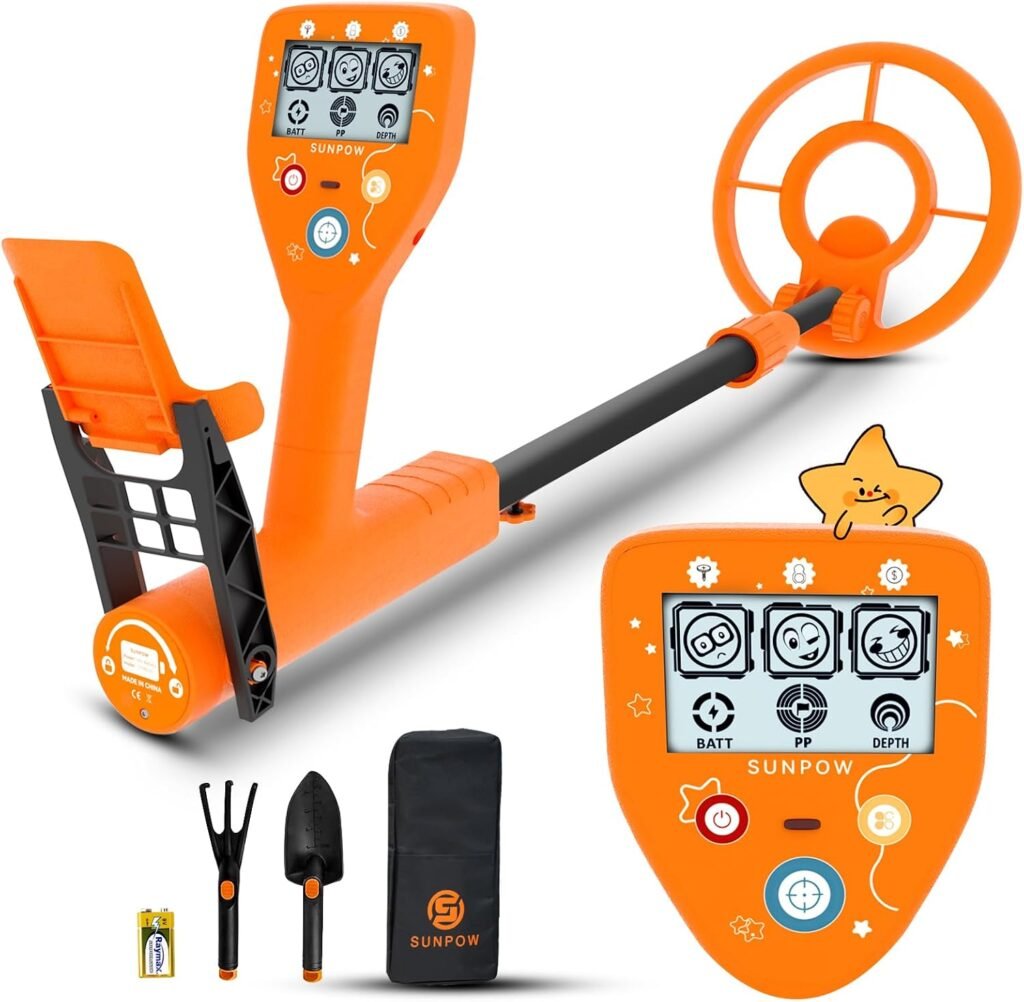SUNPOW Metal Detector Pinpointer for Adults & Kids - Waterproof Handheld Pin Pointer Wand - High Sensitivity 360° Detection - Easy to Use 2 Alert Modes - Treasure Pinpointing Finder Probe - OTMD12