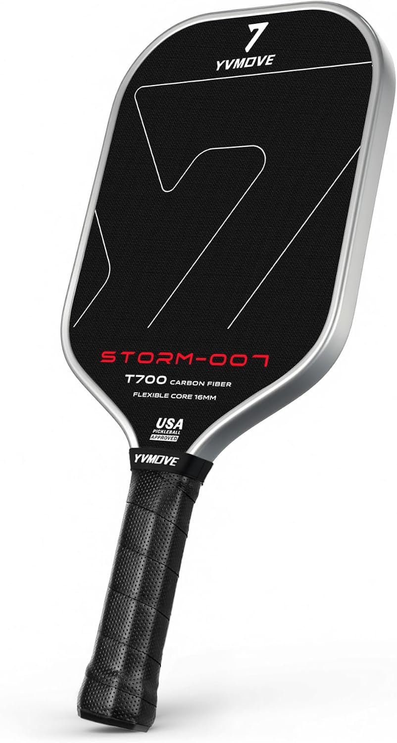 YVmove 16mm Kevlar T700 Carbon Fiber Pickleball Paddle, USAPA Approved - Image 9