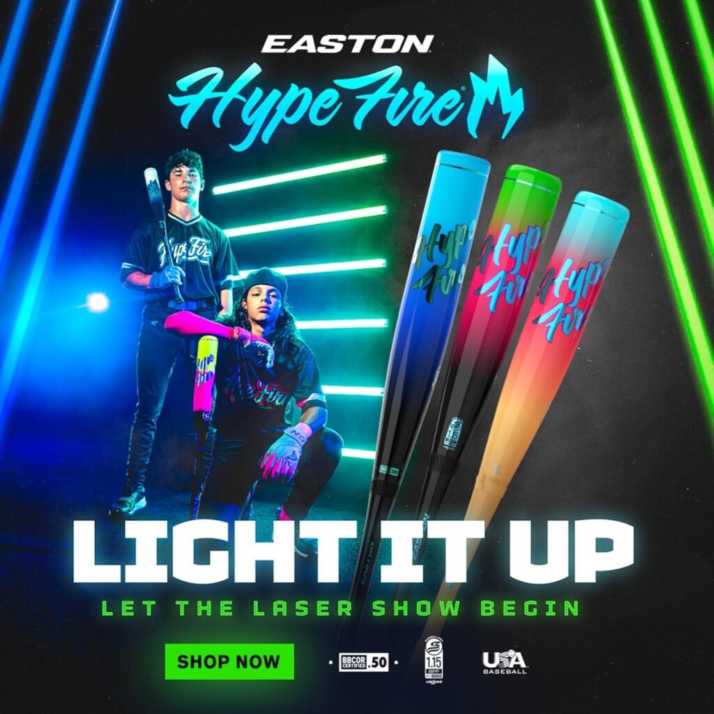 Easton 2027 Hype Fire BBCOR Baseball Bat | Multiple Sizes