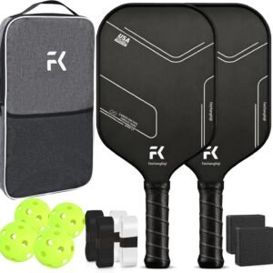 T700 Carbon Fiber Pickleball Paddle Set of 2, 16mm Polypropylene Honeycomb Core, Textured Surface for Spin & Control, Cushioned Grip, USAPA Approved - Image 10