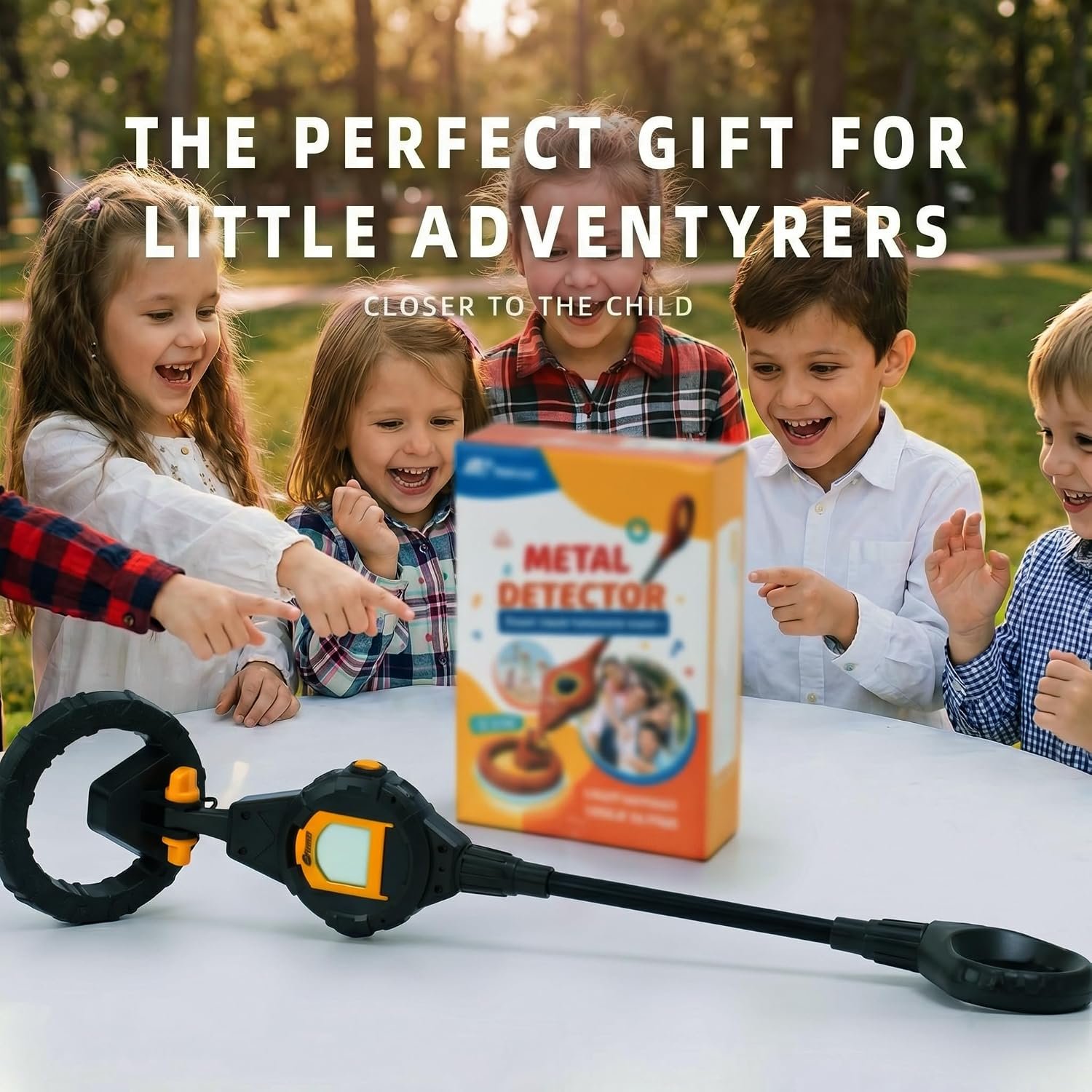 PANCKY Metal Detector for Kids, IP68 Waterproof 3-10 Year Kids Metal Detector Kit with LCD Display, Automatic Sensitivity Adjustment, 6.6" Search Coil, 1.65lb Lightweight, Gift for Boys & Girls, Black - Image 7