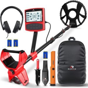Metal Detector for Adults with Pin Pointer - Waterproof Metal Detector, Pinpointer with 5 Modes, Headphones, Bag, Dagger,Adults Professional, Beach, ip68 Coil,Gold Detector - Image 1