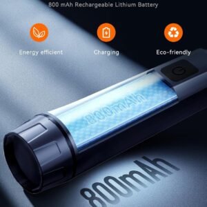 SUNPOW Metal Detector Pinpointer Rechargeable – 800mAh Battery for 15H Use – IP68 Fully Waterproof Handheld Wand – 360° Side-Scan Probe – Treasure Hunting Accessory for Adults & Kids – NXGD02 - Image 2