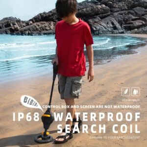 PANCKY Metal Detector for Kids, IP68 Waterproof 3-10 Year Kids Metal Detector Kit with LCD Display, Automatic Sensitivity Adjustment, 6.6" Search Coil, 1.65lb Lightweight, Gift for Boys & Girls, Black - Image 2