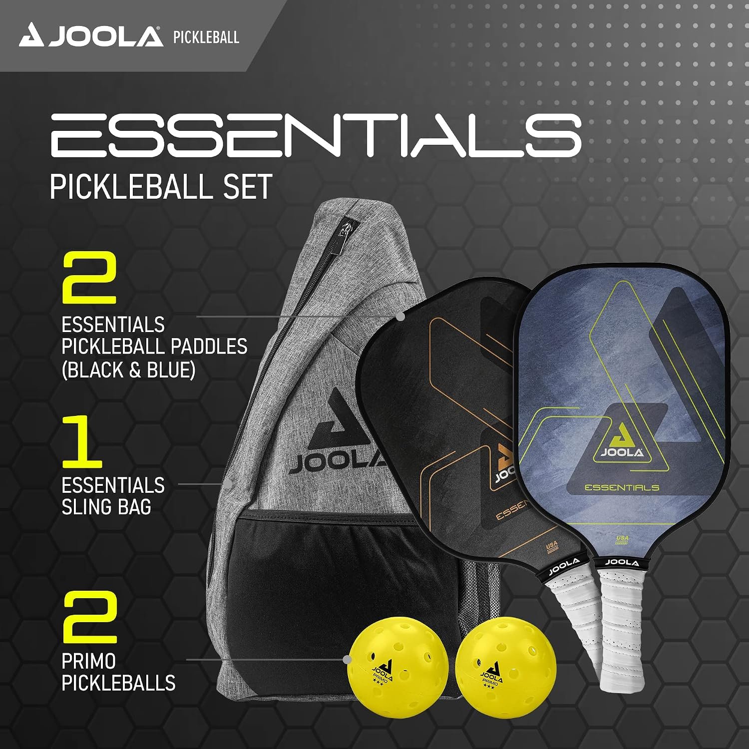 JOOLA Pickleball Paddles & Sets - Includes 2 Rackets, 2–4 Balls, and Storage Carry Bag - USAP Approved - Image 2