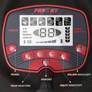 PANCKY Metal Detectors for Adults Waterproof, Professional Higher Accuracy Gold Detector with LCD Display, 5 Mode, Advanced DSP Chip 10" Coil, PK0075 - Image 3