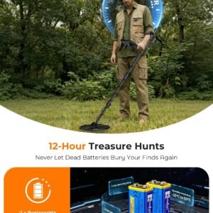 Metal Detector for Adults, Professional with High Accuracy 12" IP68 DD Coil - Image 8