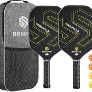 Pickleball Paddles Set of 2 USAPA Approved T700 Raw Carbon Fiber Pickleball Paddle, Friction Surface Pickleball Rackets with 4 Balls 1 Pickleball Bag, Pickle Ball Paddle Set for Men and Women - Image 9