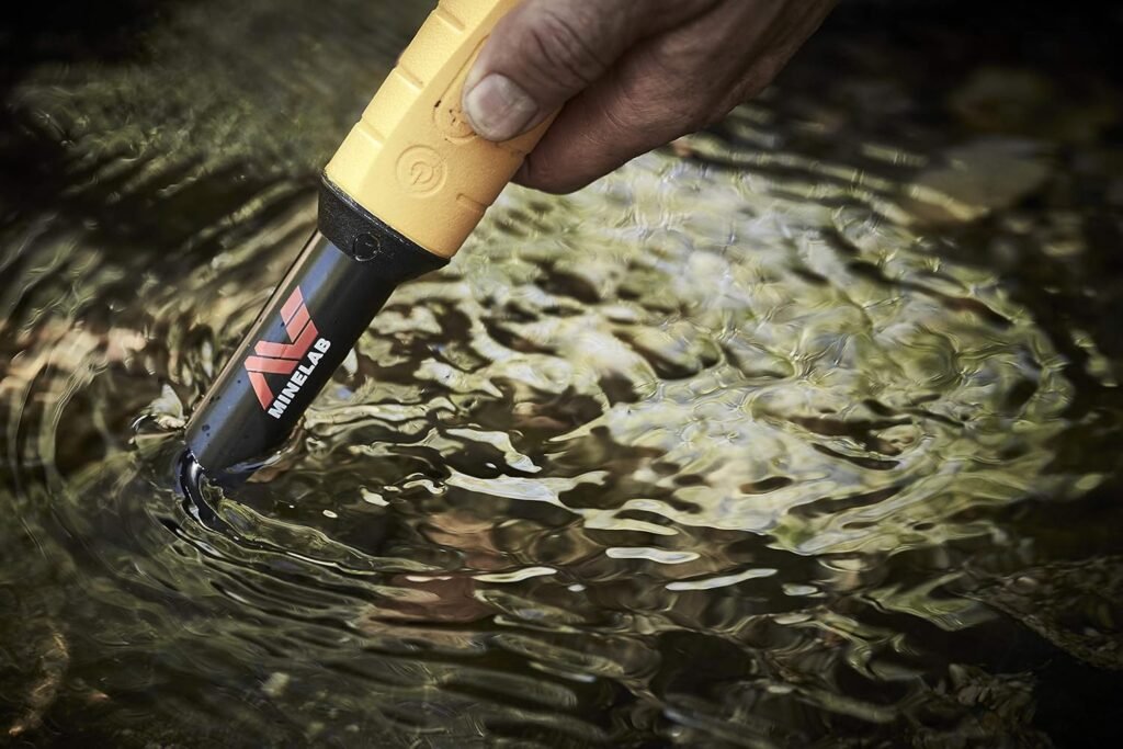 Minelab PRO-FIND 35 Waterproof Pinpointer Metal Detector for Experts with Tone ID & Adjustable Sensitivity (Built-in Flashlight, Holster & Lanyard Included)
