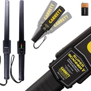 Garrett Super Scanner V Handheld Security Metal Detector Wand, USA Made - Image 1
