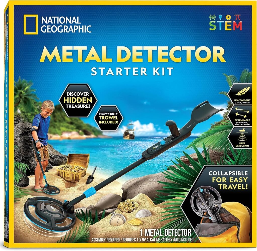 National Geographic Starter Metal Detector Kit for Kids Ages 8-12