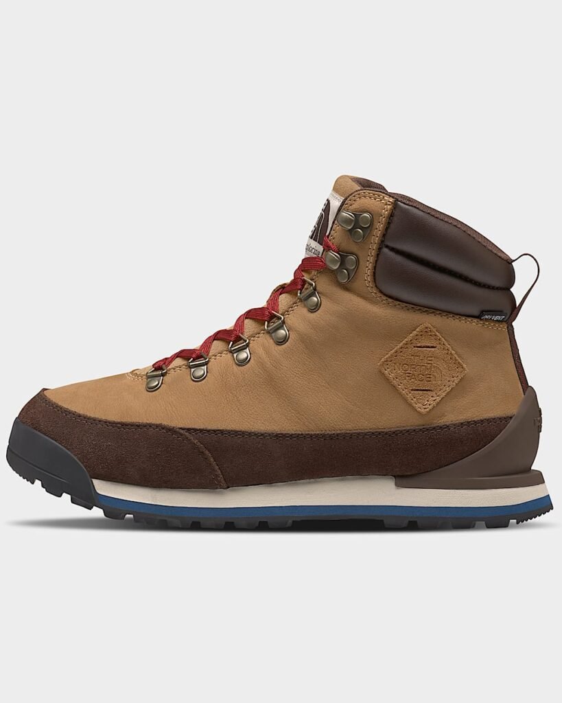 The North Face Men’s Back-To-Berkeley IV Leather Waterproof Boots - Almond Butter/Demitasse Brown Style NF0A817Q