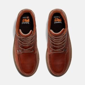 Timberland Men's Barstow 6" Alloy Toe Work Boot Brown Style TB188559214 - Image 2