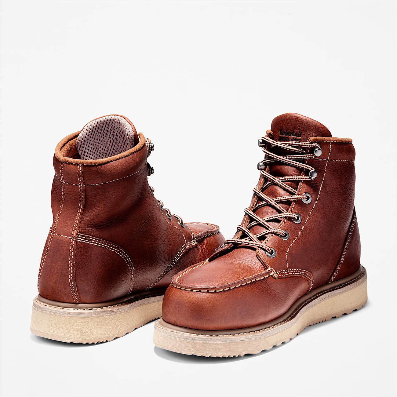Timberland Men's Barstow 6" Alloy Toe Work Boot Brown Style TB188559214 - Image 5