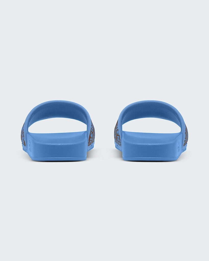 The North Face Men’s Base Camp™ Slides III - Logo Mania Print/Marina Blue Style NF0A4T2R