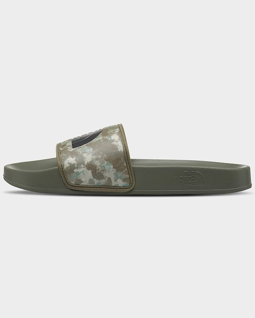 The North Face Men’s Base Camp™ Slides III - Military Olive Stippled Camo Print/TNF Black Style NF0A4T2R