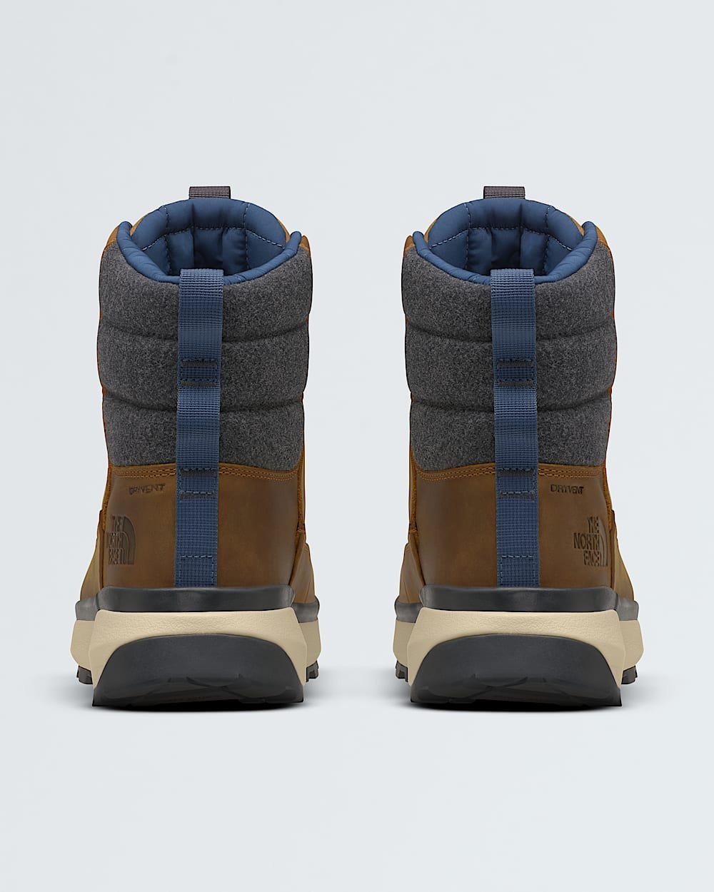 The North Face Men’s Bergen Leather Waterproof Boots - Timber Tan/TNF Red Style NF0A8A9M - Image 3