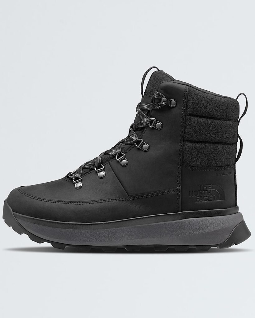The North Face Men’s Bergen Leather Waterproof Boots - TNF Black/TNF Black Style NF0A8A9M
