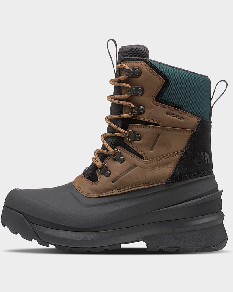 The North Face Men’s Chilkat V 400 Waterproof Boots - Toasted Brown/TNF Black Style NF0A5LVZ