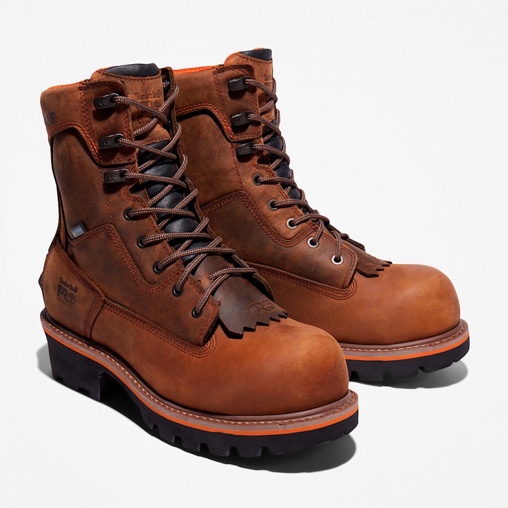 Timberland Men's Evergreen Logger Composite Toe Waterproof Work Boot Brown Style TB1A267H214