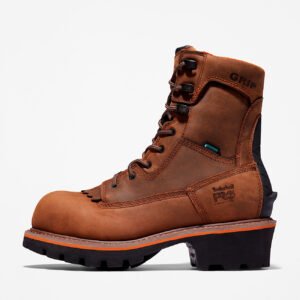 Timberland Men's Evergreen Logger Composite Toe Waterproof Work Boot Brown Style TB1A267H214 - Image 7