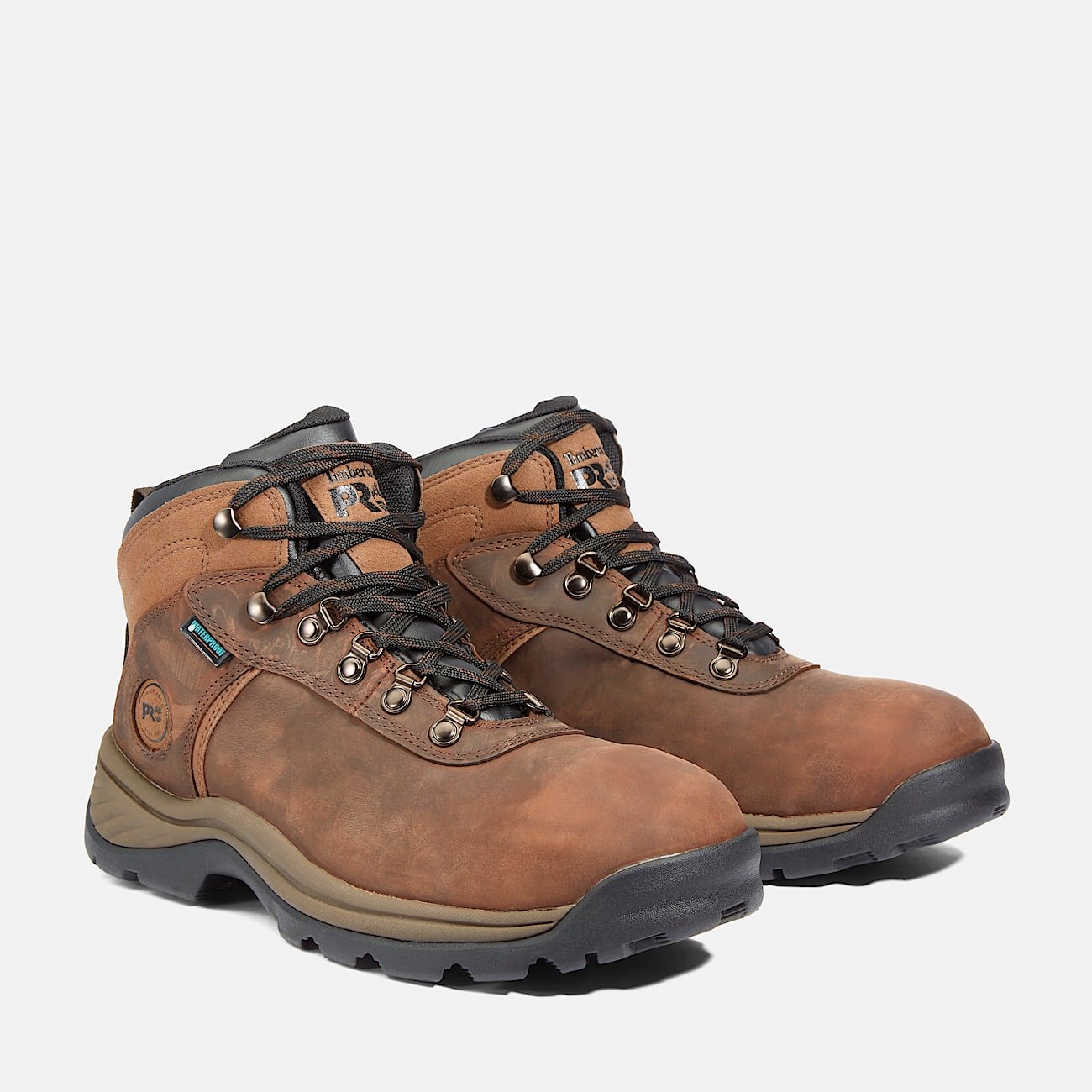 Timberland Men's Flume Work Steel Toe Waterproof Work Boot Brown Style TB1A1Q8V214 - Image 4