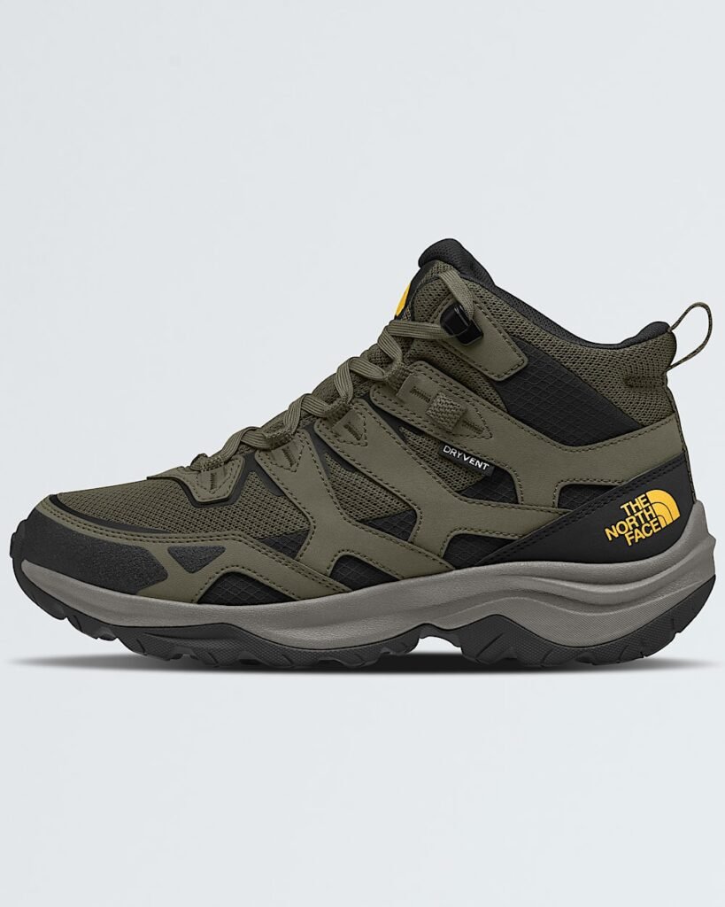 The North Face Men's Hedgehog 3 Mid Waterproof Boots - New Taupe Green/TNF Black Style NF0A818O