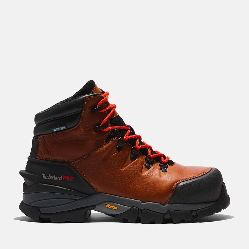 Timberland Men's Heritage Hyperion 6 inch Composite Toe Waterproof Work Boot Brown Style TB1A5N4J214