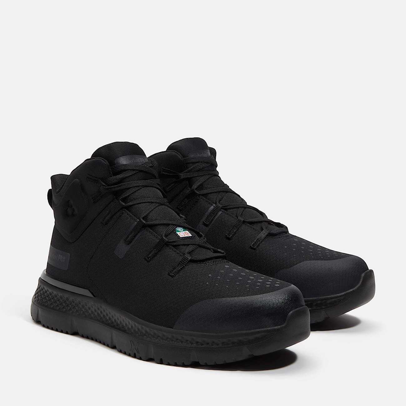 Timberland Men's Intercept Mid CSA Steel Toe Work Sneaker Black Ripstop Nylon Style TB0A67SFEL0 - Image 4