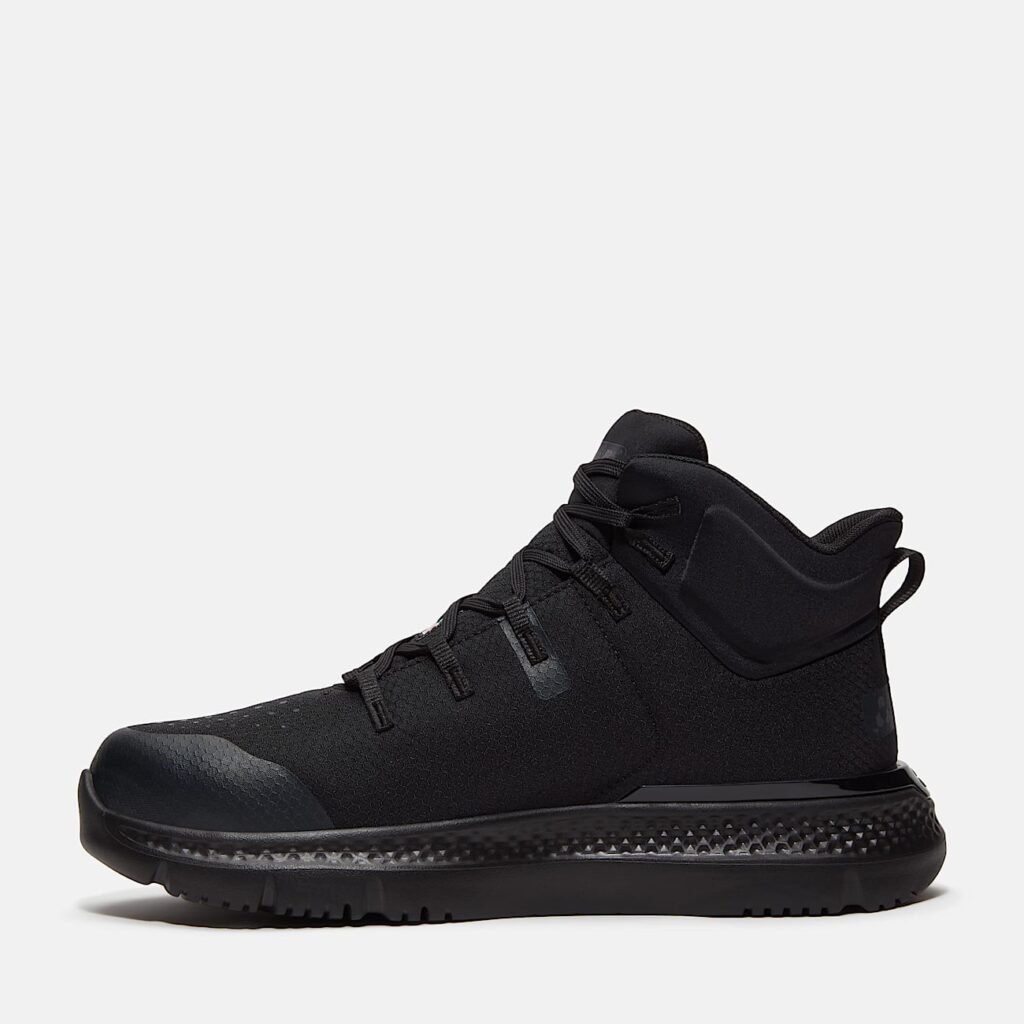 Timberland Men's Intercept Mid CSA Steel Toe Work Sneaker Black Ripstop Nylon Style TB0A67SFEL0