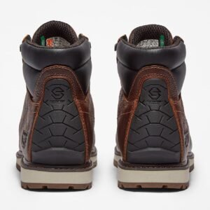 Timberland Men's Irvine 6" Alloy Toe Work Boot Brown Style TB1A44UP214 - Image 5