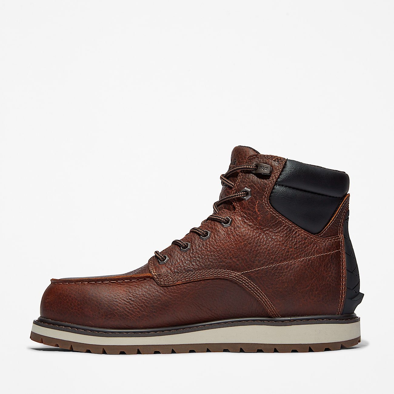 Timberland Men's Irvine 6" Alloy Toe Work Boot Brown Style TB1A44UP214 - Image 6