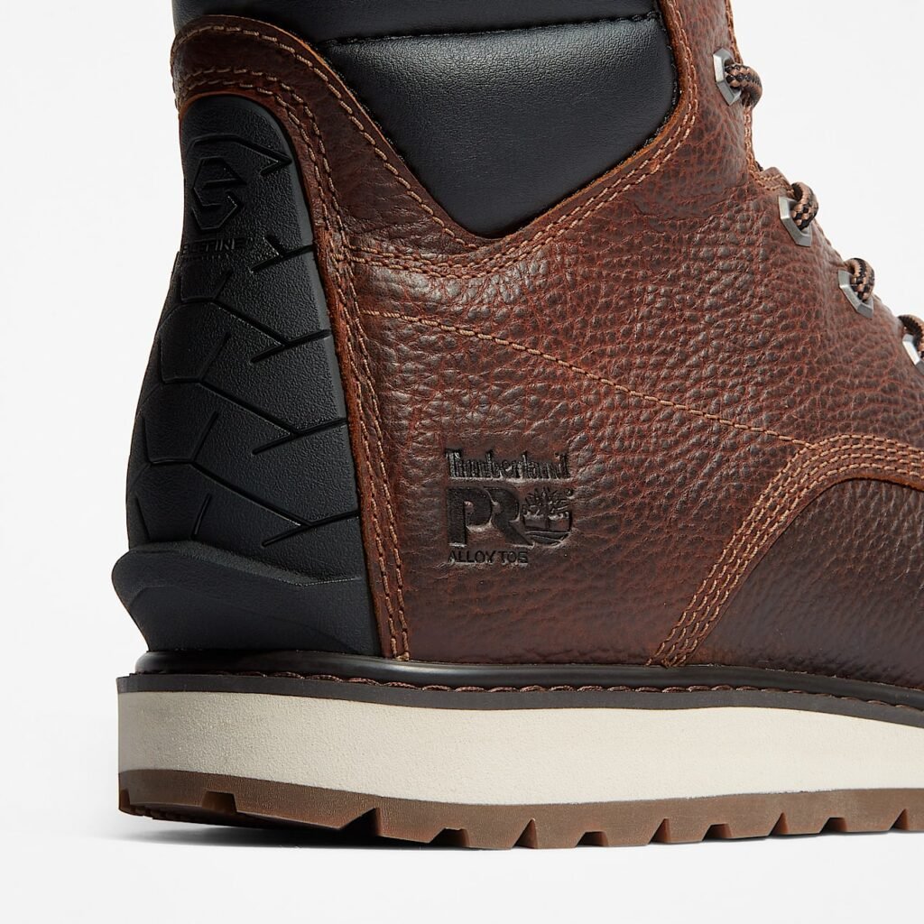 Timberland Men's Irvine 6" Alloy Toe Work Boot Brown Style TB1A44UP214