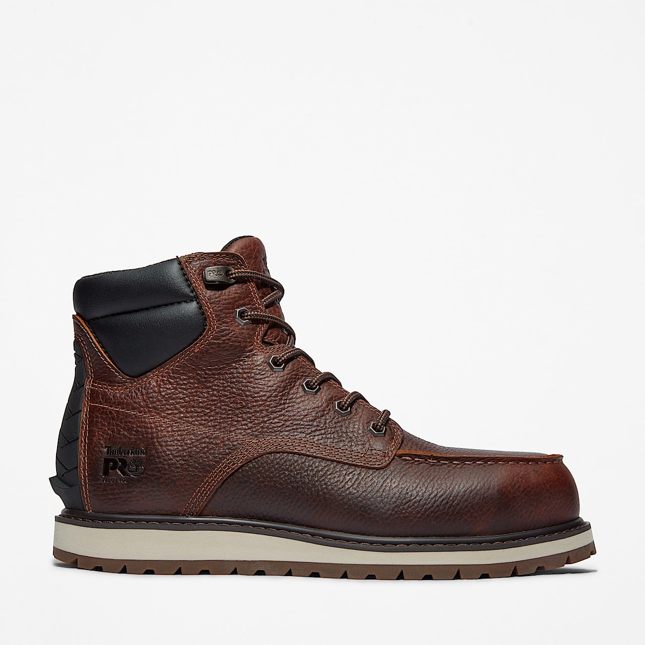 Timberland Men's Irvine 6" Alloy Toe Work Boot Brown Style TB1A44UP214 - Image 1
