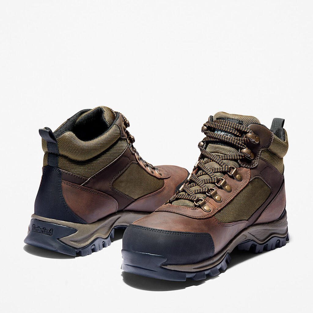 Timberland Men's Keele Ridge Steel Toe Waterproof Work Boot Brown Style TB1A1Q8O214