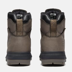 Timberland Men's Montauk 6" Soft Toe Work Boot Medium Grey Leather Style TB0A647QEJO - Image 5