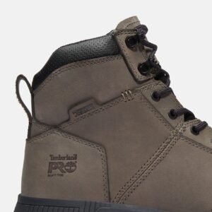 Timberland Men's Montauk 6" Soft Toe Work Boot Medium Grey Leather Style TB0A647QEJO - Image 7