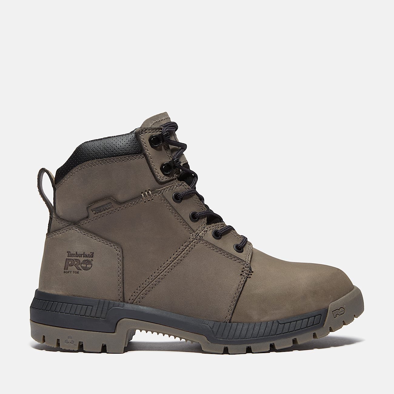 Timberland Men's Montauk 6" Soft Toe Work Boot Medium Grey Leather Style TB0A647QEJO - Image 1