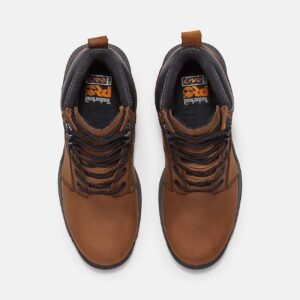 Timberland Men's Montauk 6" Steel Toe Waterproof Work Boot Medium Brown Full-Grain Style TB0A63MBEM4 - Image 2