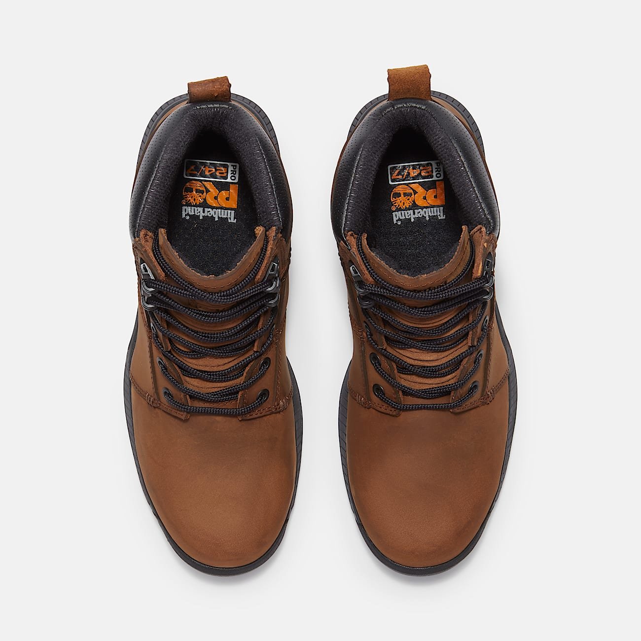 Timberland Men's Montauk 6" Steel Toe Waterproof Work Boot Medium Brown Full-Grain Style TB0A63MBEM4 - Image 2