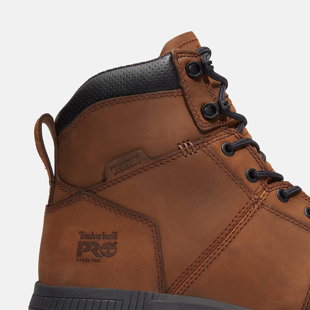 Timberland Men's Montauk 6" Steel Toe Waterproof Work Boot Medium Brown Full-Grain Style TB0A63MBEM4