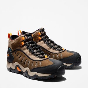 Timberland Men's Mudslinger Steel Toe Waterproof Work Boot Brown Style TB186515214 - Image 4
