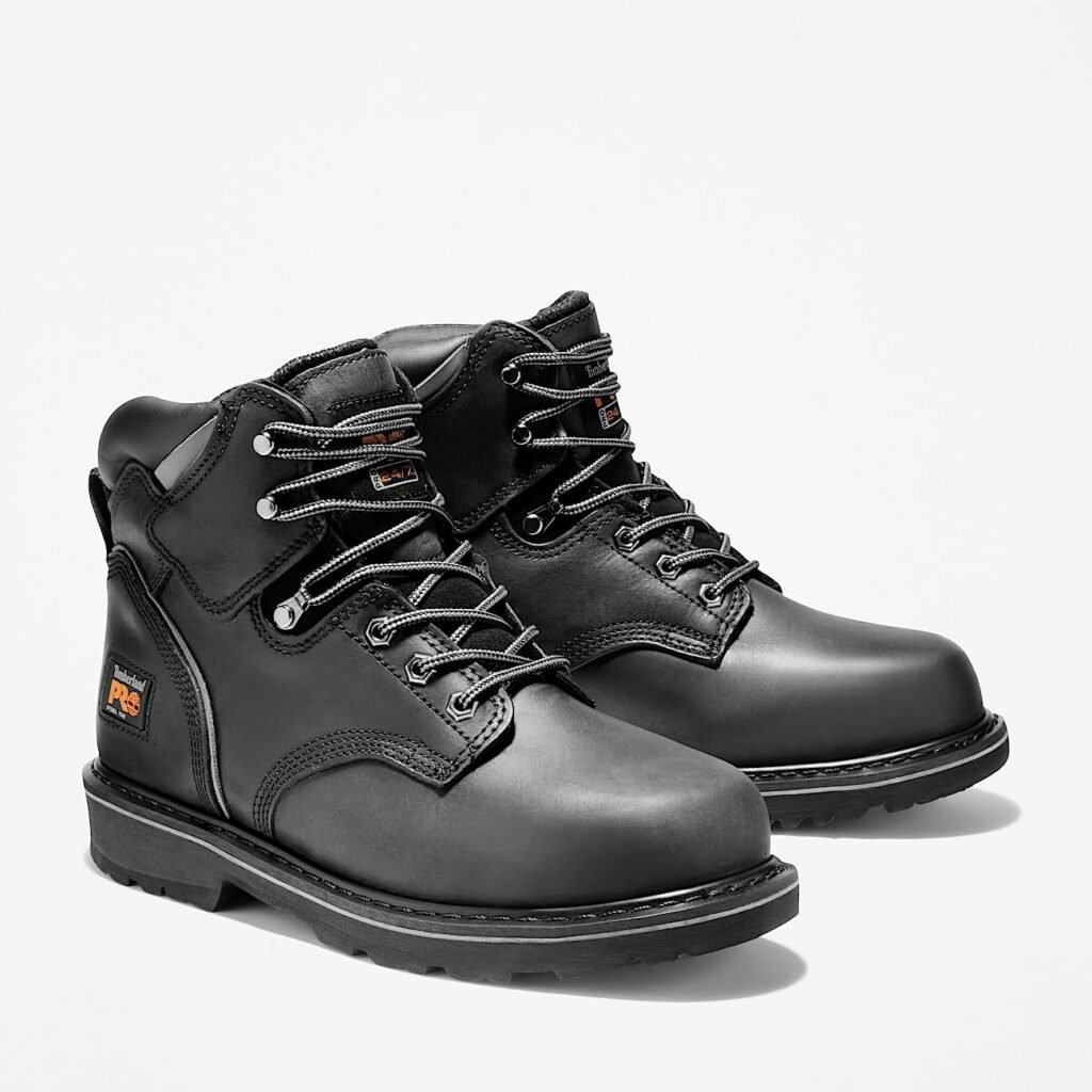 Timberland Men's Pit Boss 6" Steel Toe Work Boot Black Style TB133032001