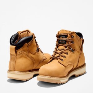 Timberland Men's Pit Boss 6" Steel Toe Work Boot Wheat Style TB133031231 - Image 5
