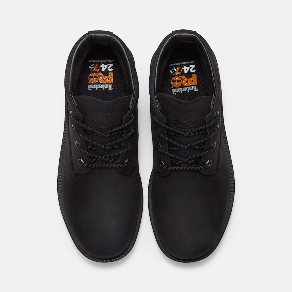 Timberland Men's Power Shift Slip-Resistant Chukka Boot Black Full-Grain Style TB0A41MGEPV