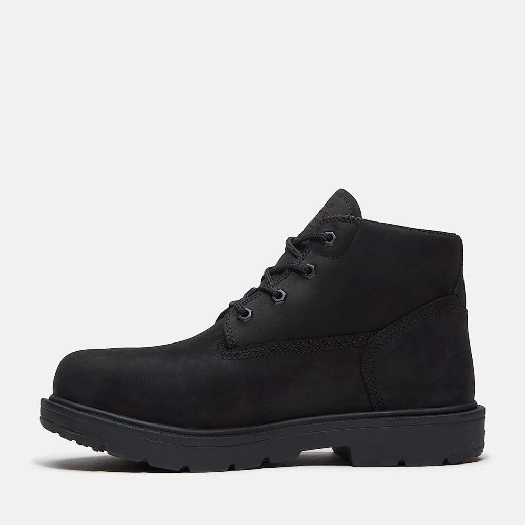 Timberland Men's Power Shift Slip-Resistant Chukka Boot Black Full-Grain Style TB0A41MGEPV