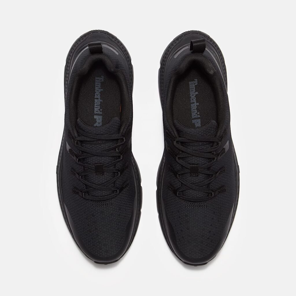 Timberland Men's Power Shift Slip-Resistant Hospitality Work Sneaker Black Ripstop Nylon Style TB0A67GQEL0