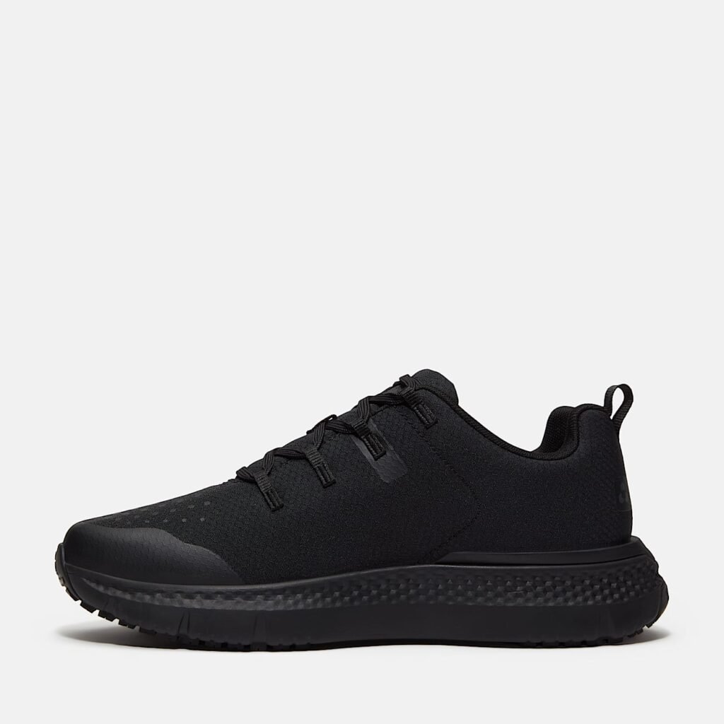 Timberland Men's Power Shift Slip-Resistant Hospitality Work Sneaker Black Ripstop Nylon Style TB0A67GQEL0
