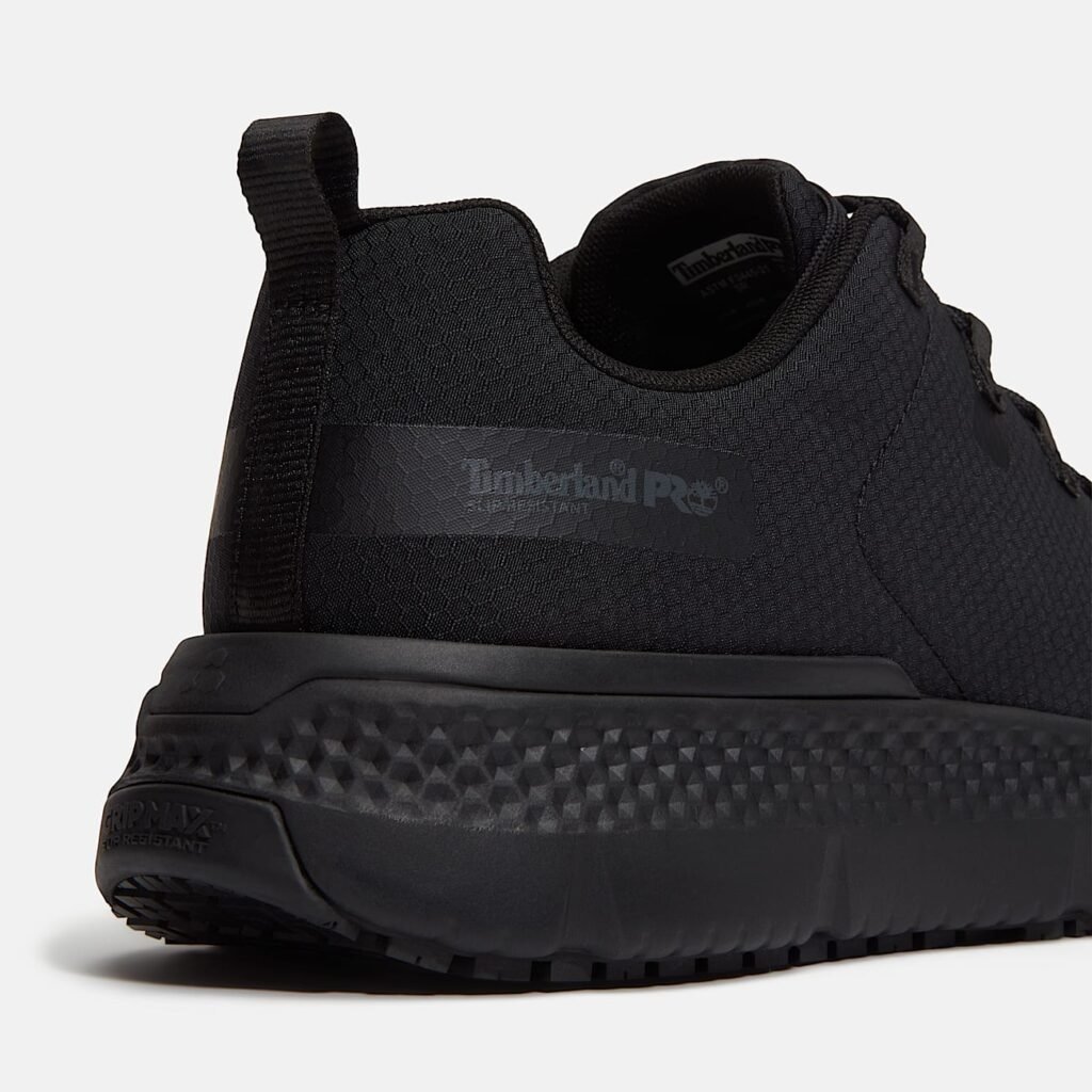 Timberland Men's Power Shift Slip-Resistant Hospitality Work Sneaker Black Ripstop Nylon Style TB0A67GQEL0